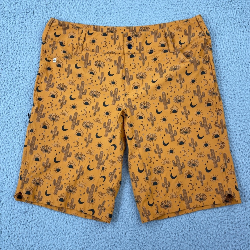 Wild Rye Freel MTB Bike Shorts Womens 14 Yellow Desert Cactus Mountain Bike